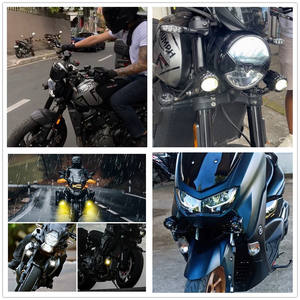 Feux de position LED ronds ambrés de 100 W, mini feux de conduite, feux de brouillard hors route, clignotants pour <span class=keywords><strong>moto</strong></span> M5PLUS - Product Image 5