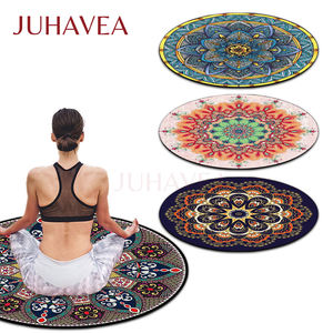 Tapete de Meditación Redondo Personalizado para Yoga y Ejercicios de <span class=keywords><strong>Mindfulness</strong></span> con Superficie Antideslizante y Diseños Modernos y Elegantes - Product Image 2