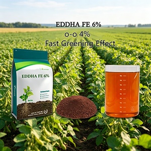 Fer chélaté EDDHA Fe 6% en poudre à libération rapide, pour corriger les problèmes de feuilles jaunes et les sols calcaires à pH élevé – Approvisionnement direct usine - Product Image 1