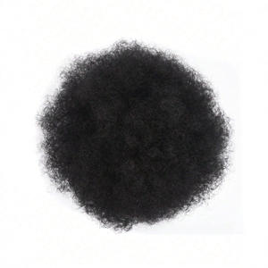 FQ11 แอฟโฟรเวฟวิกผมสีดำ 10 ซม. 15 ซม. 20 ซม. เส้นใยทนความร้อนสูงผมสังเคราะห์ทนความร้อนสำหรับรูปหน้าทุกรูปแบบ - Product Image 3