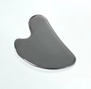 Masajeador Facial de Acero Inoxidable, Herramienta de Escultura Gua Sha - Product Image 1