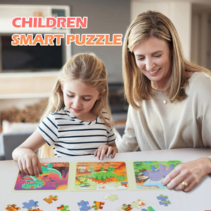 Livre de puzzle magnétique 3 en 1 sur le thème des dinosaures, jouet éducatif avancé pour les tout-petits, les enfants, les garçons et les filles, à partir de 3 ans - Product Image 2