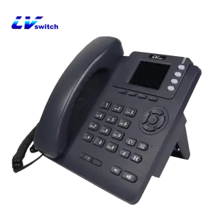 POE IP电话4口口原装LV开关T-790办公室桌面SIP电话