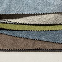 Tissu en suède gaufré imprimé 100 % polyester, vente en gros directe d'usine chinoise, pour canapé, rideau, textiles de maison - Imperméable