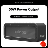 XDOBO Speaker Portabel Bass Berat 50W untuk 5.0 IPX-7 Tahan Air Baterai 4000-6000mAh Mendukung Kartu Memori Penggunaan Luar Ruangan