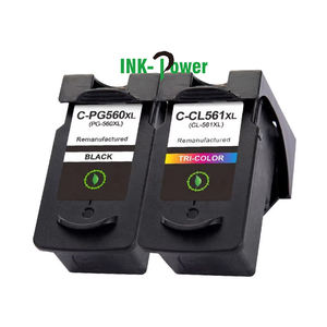 CL-561XL PG-560XL INK-POWER PG560 CL561 560XL 561XL PG <span class=keywords><strong>560</strong></span> CL <span class=keywords><strong>561</strong></span> XL <span class=keywords><strong>Cartouche</strong></span> d'encre à jet d'encre remanufacturée pour imprimante <span class=keywords><strong>Canon</strong></span> PIXMA - Product Image 1