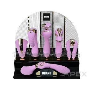 Espositore per giocattoli del sesso con Logo personalizzato APEX espositore in acrilico in piedi