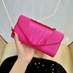 Nouveauté : Sac à chaîne plissé minimaliste, chic et sophistiqué, style européen, sac bandoulière et pochette pour femmes - Product Image 5