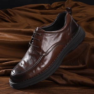 Chaussures en cuir décontractées pour hommes haut de gamme 2026 – Nouveauté respirante à semelle souple, à lacets, pour toutes les saisons - Product Image 1