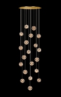 Lustre en cristal moderne à plusieurs niveaux Éclairage de luxe pour les grands espaces
