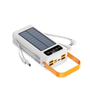 Solar <strong>Power</strong> <strong>Bank</strong> with Flashlight and Cables 30000mah Powerbank 50000mAh Solar Charger 60000mah Solar <strong>Power</strong> <strong>Banks</strong> for Phones - Product Image 6