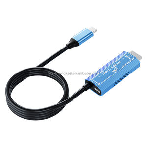 Directo de fábrica 8K 60HZ Tipo-C <span class=keywords><strong>Cable</strong></span> convertidor USB 1,8 m CNC Crafts Macho-Macho para consola de juegos HDTV Micrófono Altavoz Proyector - Product Image 2