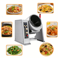 Machine à wok automatique pour restaurant indien, pour la cuisson de légumes épicés à la tandoori, style tawa.
