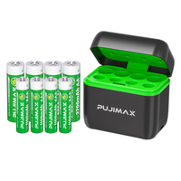 Chargeur de batterie portable intelligent USB PUJIMAX, chargeur universel intelligent pour batteries rechargeables AA Ni-MH Ni-CD 1,2 V