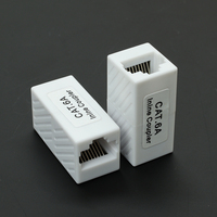 Coupleur en ligne blindé CAT6A 8 cœurs RJ45 Femelle-Femelle, adaptateur réseau Keystone, prolongateur Ethernet 10G, bornes à sertir