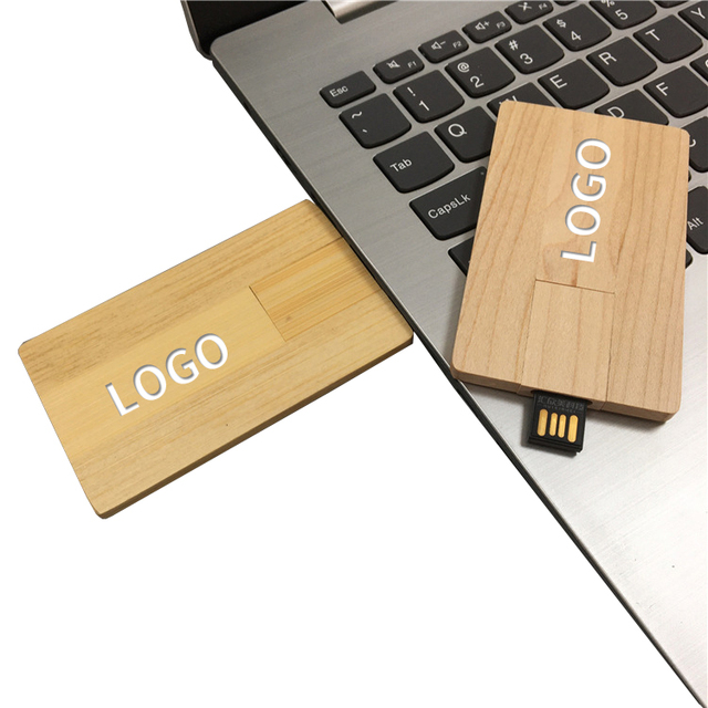 Brand Logo Small USB Flash Drive Custom Wooden Material Original Colors 2.0 Flash Drive for Laptop
