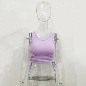 Dernière conception femmes été décontracté haut T-<span class=keywords><strong>shirt</strong></span> robe femmes Blouses Sexy chemises Vintage haut court - Product Image 4