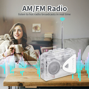 Lecteur de cassette portable personnalisé, magnétophone rétro, radio FM AM, lecteur audio stéréo HiFi, appareil musical nostalgique, convertisseur MP3 - Product Image 3