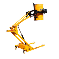 Transpalette manuel pliable hydraulique à bras courbé, capacité de 350 kg, petit transpalette manuel, chariot élévateur à huile électrique à poussée manuelle