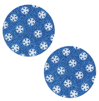 Vente en gros d'accessoires intimes jetables couleur magique à pois paillettes bleu flocon de neige couvre-poitrine gants de Noël mamelon