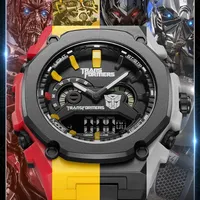 Mark Fairwhale Transformers Megatron Bumblebee Elektronik Saat 10atm Su Geçirmez Kauçuk Kayış 49mm Kadran Spor Kol Saati FW-7110
