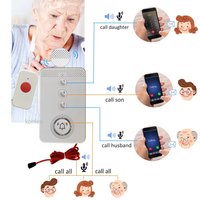 Botón de Pánico 4G con Llamada de Emergencia GSM SOS, Contacto de Emergencia para Personas Mayores y Discapacitadas, Llamada Telefónica por Voz, Montable en Pared, con Sensor PIR
