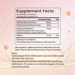 Gummies 6 Herbes à la Mûre et à la Membrane de Gésier de Poulet, Marque Blanche OEM, Sans Sucre, Enrichies en Vitamine C, pour la Santé Digestive et Antioxydante - Product Image 4