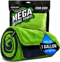 Serviette de voiture en microfibre super absorbante, chiffon de detailing sans ourlet, ultra doux, pour le lavage de voiture, le nettoyage de bateaux, ou comme cadeau