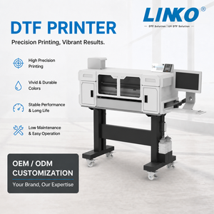 Imprimante DTF LINKO 60 cm personnalisable en gros avec doubles têtes d'impression I3200, imprimante DTF A1 pour <span class=keywords><strong>tissus</strong></span> - Product Image 1