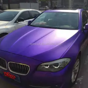 Wholesale Satin Ice Chrome Vinyl Sticker Car Wrap Matte Purple Film Car Wrap