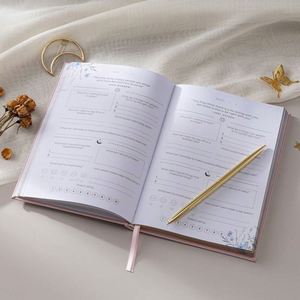 Nuevo Diario de Gratitud Transfronterizo, Cuaderno de Autocuidado, Agenda con Fechas para Completar, Planificador en Inglés de Phnom Penh, Imitación de Cuero A6 - Product Image 4