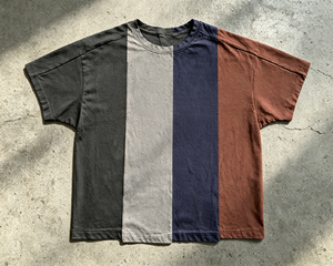 Camisetas Personalizadas para Hombre, Estilo Veraniego, Dobladillo Irregular, Diseño Multisellado, Impresión Serigrafiada, Efecto Desgastado, Vintage, Lavado Ácido - Product Image 2