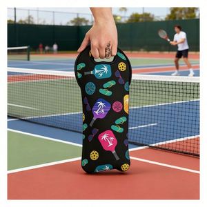 Housse de protection sur mesure pour bouteille de vin, produit promotionnel sportif de précision pour le pickleball - Product Image 1