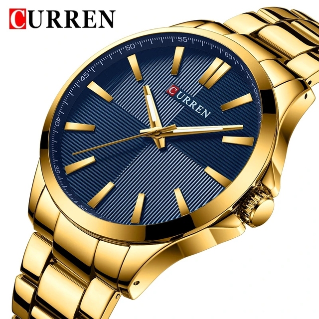 CURREN Mens Watches Business Luxury Quartz Watches Stainless Steel Wrist Sport Bracelet Waterproof Man Clock 8322 Watch for Men