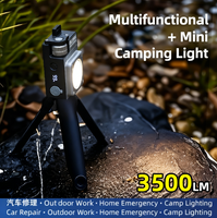Lampe de camping à gradation progressive avec COB magnétique, lampe de travail pour réparation, lampe torche LED rechargeable d'urgence pour randonnée en extérieur