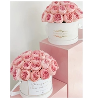 Fleurs durables, roses éternelles enchantées, pivoines préservées à jamais, rose Austin