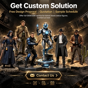 Figurine de <span class=keywords><strong>personnage</strong></span> de film sculptée en 3D ODM, figurine d'action en PVC personnalisée OEM, modèle de <span class=keywords><strong>personnage</strong></span> de conception d'usine pour collection de loisirs - Product Image 6