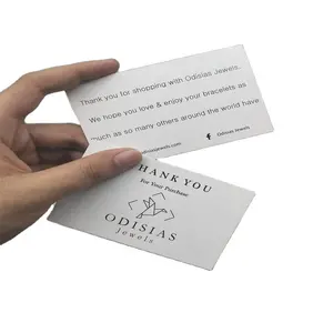 Carta di ringraziamento su ordinazione creativa di stile semplice per la carta della cartolina d'auguri delle decorazioni di natale della carta di affari