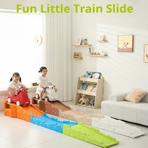 Attrezzatura per l'allenamento dell'integrazione sensoriale con scivolo a tre sezioni per bambini, esercizio di equilibrio con auto giocattolo per casa o esterno - Product Image 2