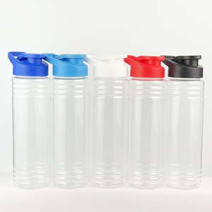 Bouteille d'eau transparente portable personnalisée de 700ml avec poignée verres en plastique réutilisables sans BPA pour <span class=keywords><strong>les</strong></span> sports de plein air et <span class=keywords><strong>les</strong></span> voyages - Product Image 1
