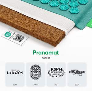 Juego de alfombrilla y almohada de acupresión para espalda/cuello/cabeza alivio del dolor de cuerpo completo y relajación muscular alivia el estrés y la tensión - Product Image 4