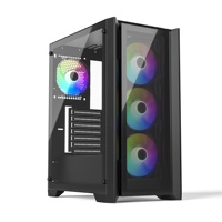 Boîtier PC Gamer Mid-Tower ODM de Haute Qualité, Meilleur Boîtier d'Ordinateur de Jeu avec Alimentation Inclus, En Stock