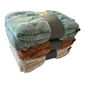 Bán Buôn 100% <span class=keywords><strong>Polyester</strong></span> Nổi <span class=keywords><strong>Flannel</strong></span> Chăn Tấm Ga Giường Móc Áo Nhung San Hô Chải Chăn Cho Xuất Khẩu Châu Âu Thương Mại Nước Ngoài - Product Image 1