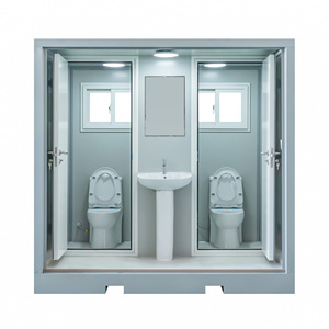 AUS Standard Prefab Combined Bathroom Modular Bathroom Portable Restroom Divided Shower <b>Unit</b> Knock Down - Product Image 1