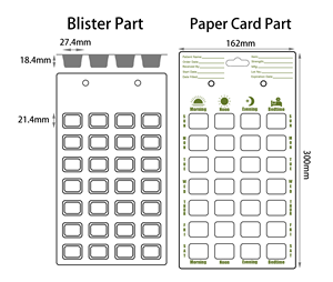 Özelleştirilebilir Çok Dozlu İlaç Kabarcık Paketleri ve <span class=keywords><strong>Blister</strong></span> Kartlar - Product Image 6