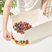 Boîtes à gâteaux personnalisées de luxe en gros, transparentes, grandes, hautes, à étages, avec fenêtre