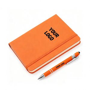 Custom Logo A5 A6 Pu Leather Ruled for Student Office Business Promo <b>Gift</b> Journal Notebook - Product Image 1