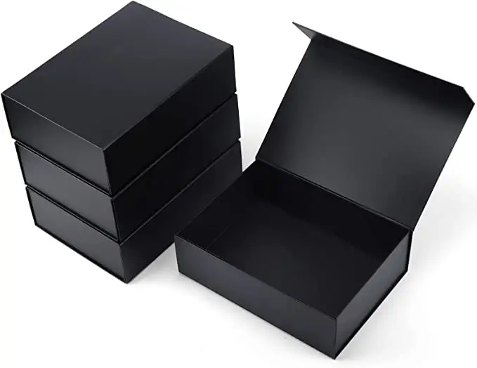 कम MOQ कस्टम लोगो लक्जरी परिधान पैकेजिंग बक्से पेपरबोर्ड कपड़े जूते चुंबकीय बक्से