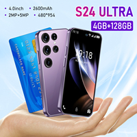 Teléfono S24 Mini 5G Desbloqueado, Pantalla OLED de 4 Pulgadas y 90 Hz, Deca Core, Android 14, Certificado por FCC y CE, IMEI Certificado, 16 GB, 1 TB, Cámara de 5 MP, Carga Rápida de 2500-2999 mAh