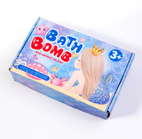 Bombes de bain coquillages surprise avec bijoux et jouets, lot de 6, boules effervescentes aux huiles essentielles, bio, à base de plantes, sérigraphiées, fabriquées en Chine, pour enfants